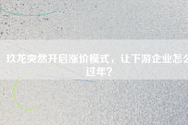 玖龍突然開(kāi)啟漲價(jià)模式，讓下游企業(yè)怎么過(guò)年？